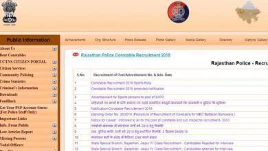 Photo of Rajasthan Police Recruitment 2019: अंतिम तिथि बढ़ी, आयु सीमा में भी छूट