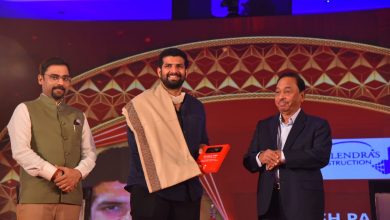 Photo of मंत्री नारायण राणे ने युवा उद्योग पति आकाश को किया सम्मानित