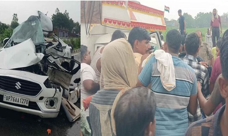 Photo of  मैनपुरी में भीषण हादसा, एक ही परिवार के पांच लोगों की मौत