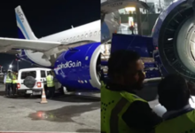 Photo of कोलकाता एयरपोर्ट पर इंडिगो विमान से टकराई कैटरिंग की गाड़ी