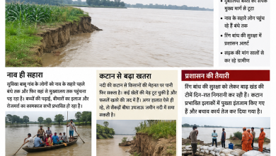 Photo of सरयू का जलस्तर बढ़ा, दुबौलिया में ग्रामीणों की बढ़ी धड़कनें; कटान से खेत और रास्ते पर संकट ????