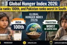 Photo of ग्लोबल हंगर इंडेक्स 2026 में भारत 100वें स्थान पर, भूख की स्थिति अब भी गंभीर ???