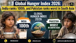 Photo of ग्लोबल हंगर इंडेक्स 2026 में भारत 100वें स्थान पर, भूख की स्थिति अब भी गंभीर ???